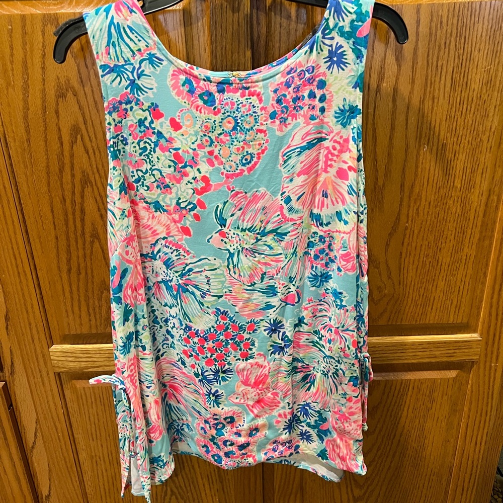 Lily Pulitzer size large tunic preppy shirt Donna
